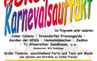 Plakat Karnevalsauftakt