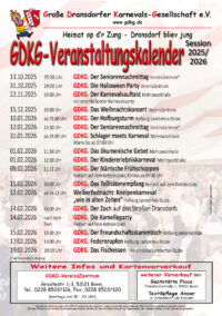 Terminübersicht 2025/2026